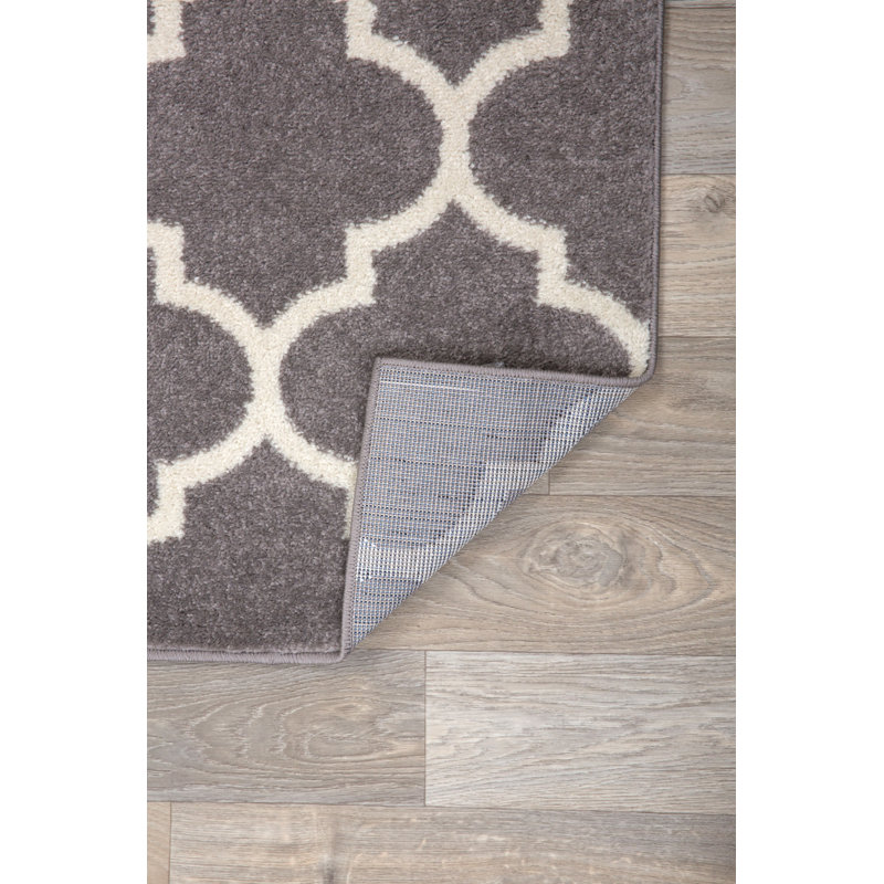 Charlton Home® Claremont Geometric Gray Area Rug & Reviews Wayfair